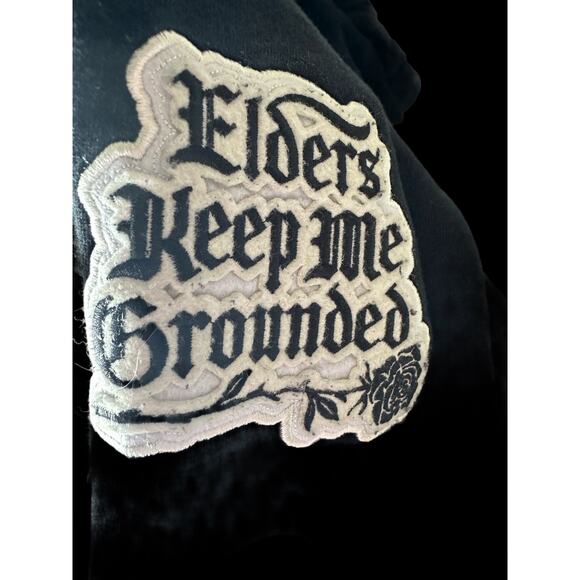 Psycho Bunny X Daddy Yankee Rare Collab Black Patchwork Sweatshirt Size XXS - Picture 4 of 12